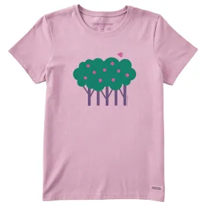Women's Apple Tree Short Sleeve Crusher Tee Life is Good