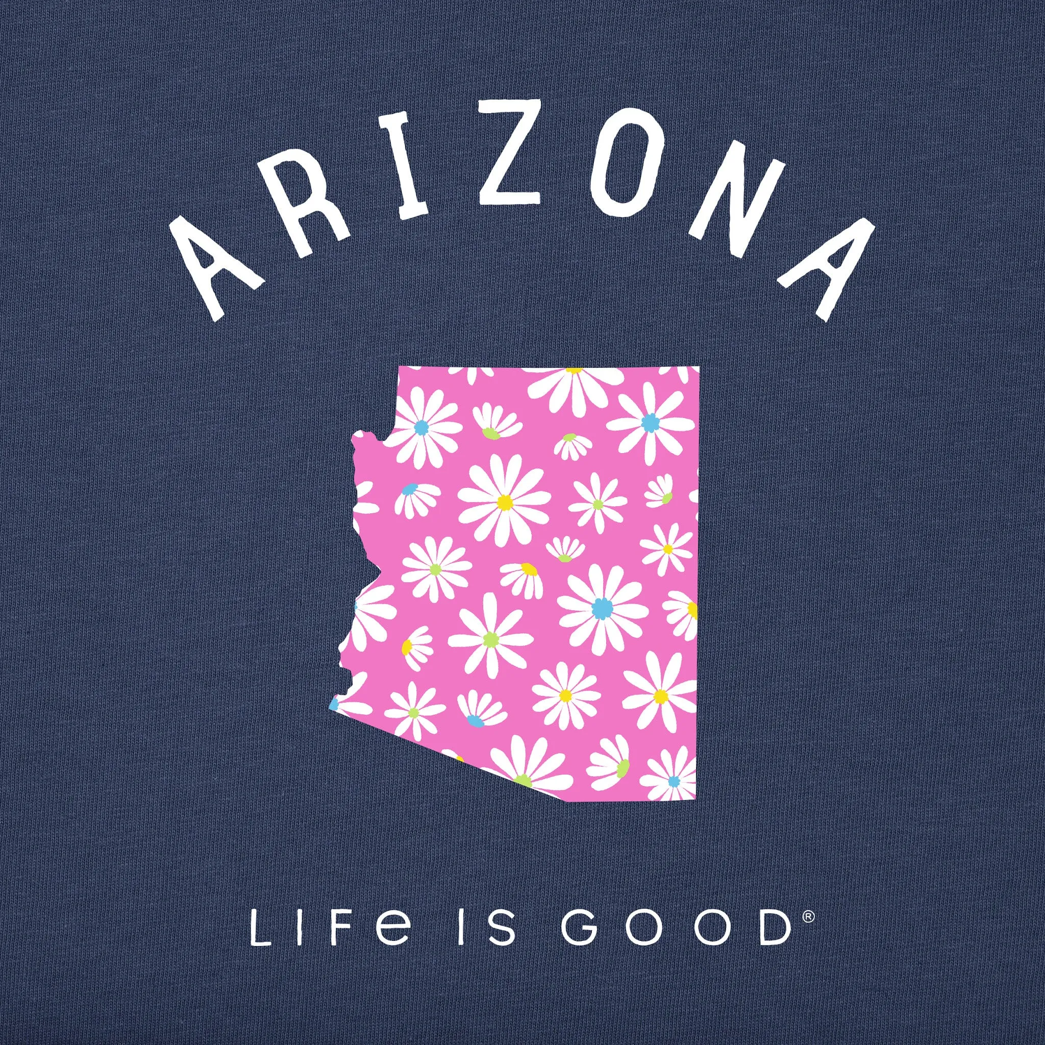 Women's Arizona Daisies Short Sleeve Crusher Tee Life is Good