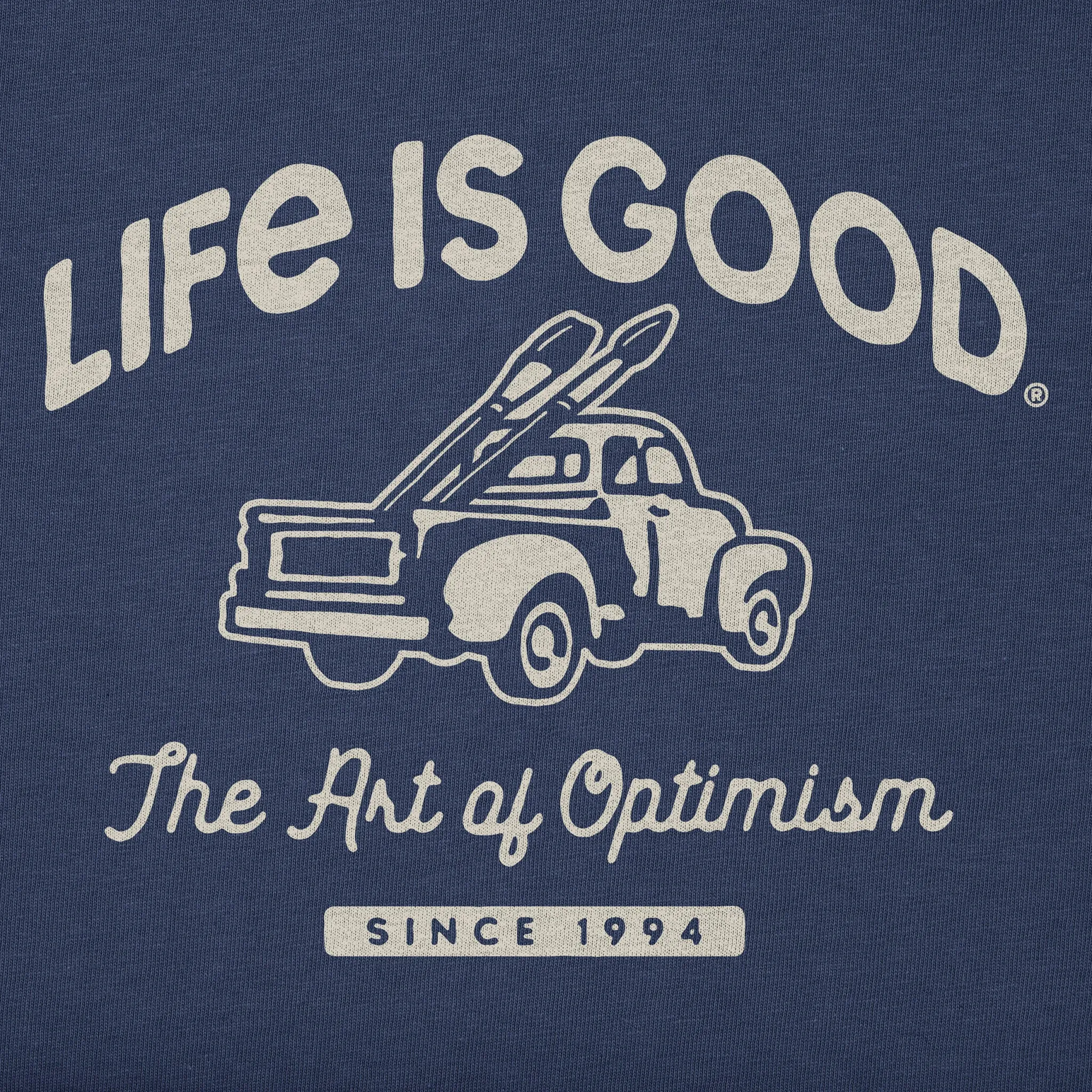 Women's Art of Optimism Truck Short Sleeve Tee Life is Good