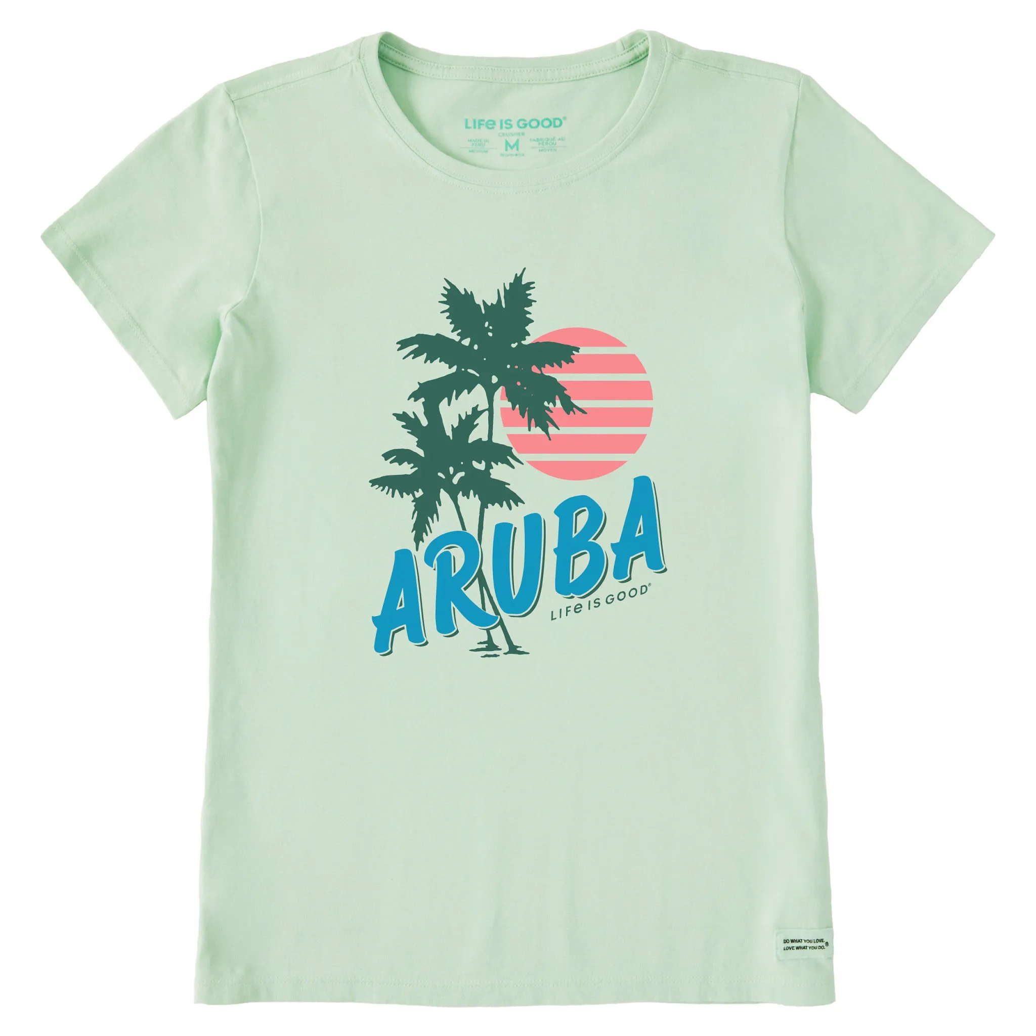 Women's Aruba Palms Short Sleeve Crusher Tee Life is Good