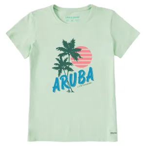 Women's Aruba Palms Short Sleeve Crusher Tee Life is Good
