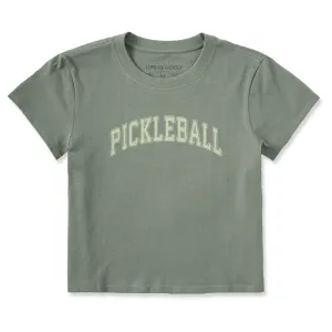 Women's Athletic Pickleball Crusher-LITE Shrunken Tee Life is Good