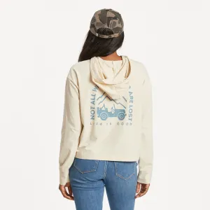 Women's ATV Wander Crusher-FLEX Boxy Hoodie Life is Good