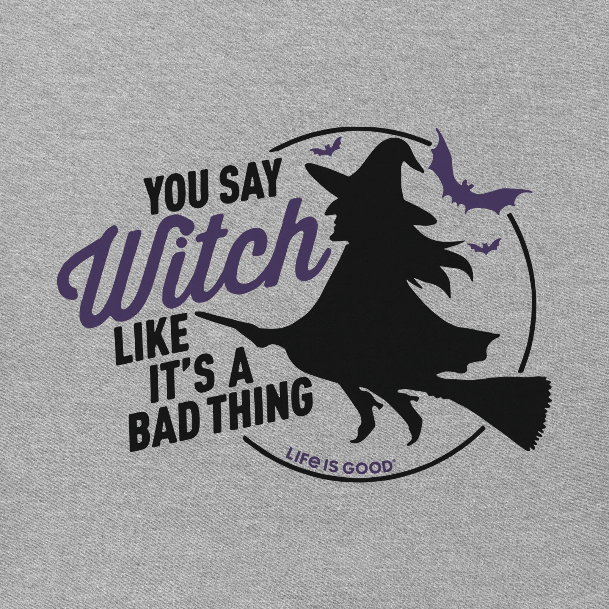Women's Bad Thing Witch Long Sleeve Crusher Vee Life is Good