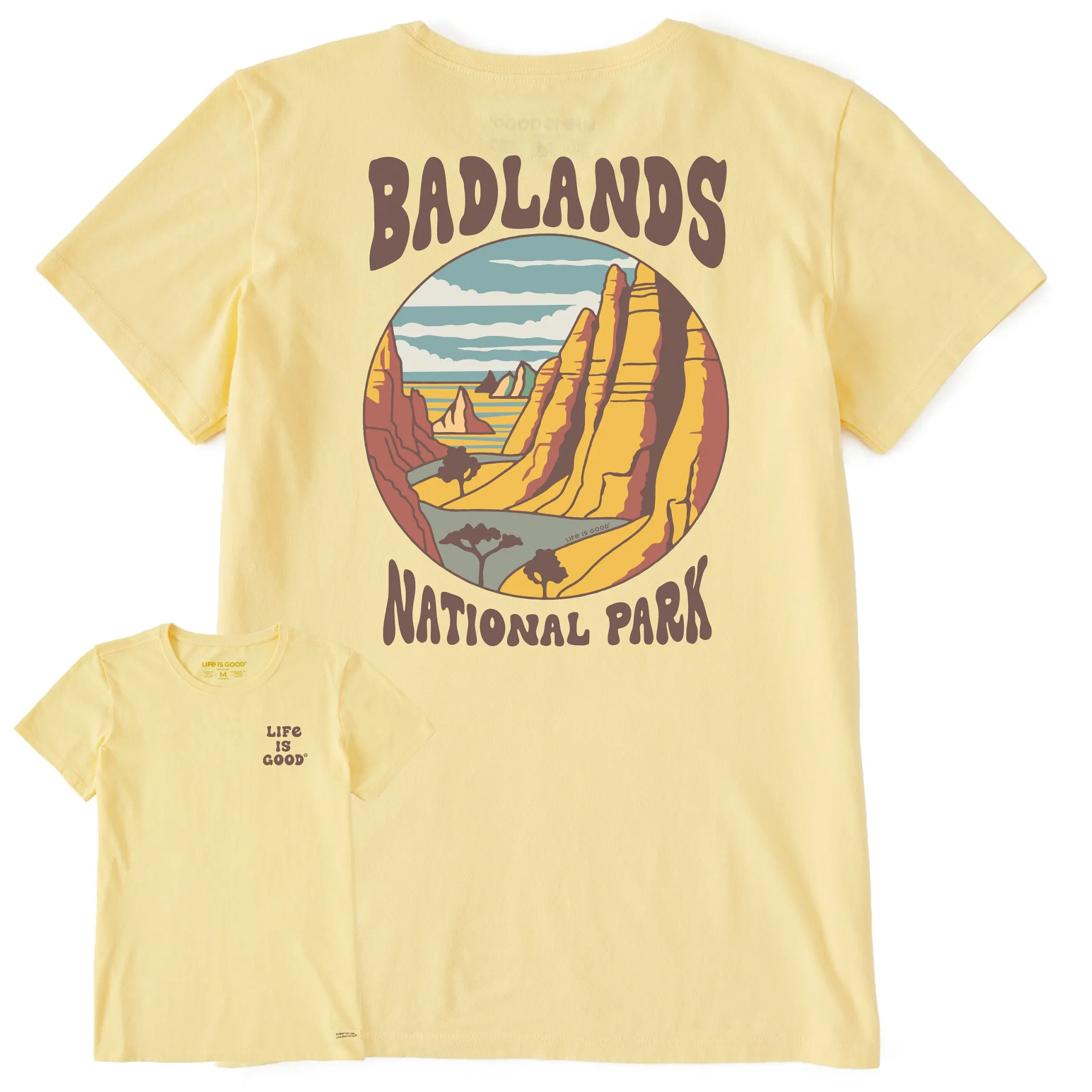 Women's Badlands National Park Short Sleeve Crusher Tee Life is Good