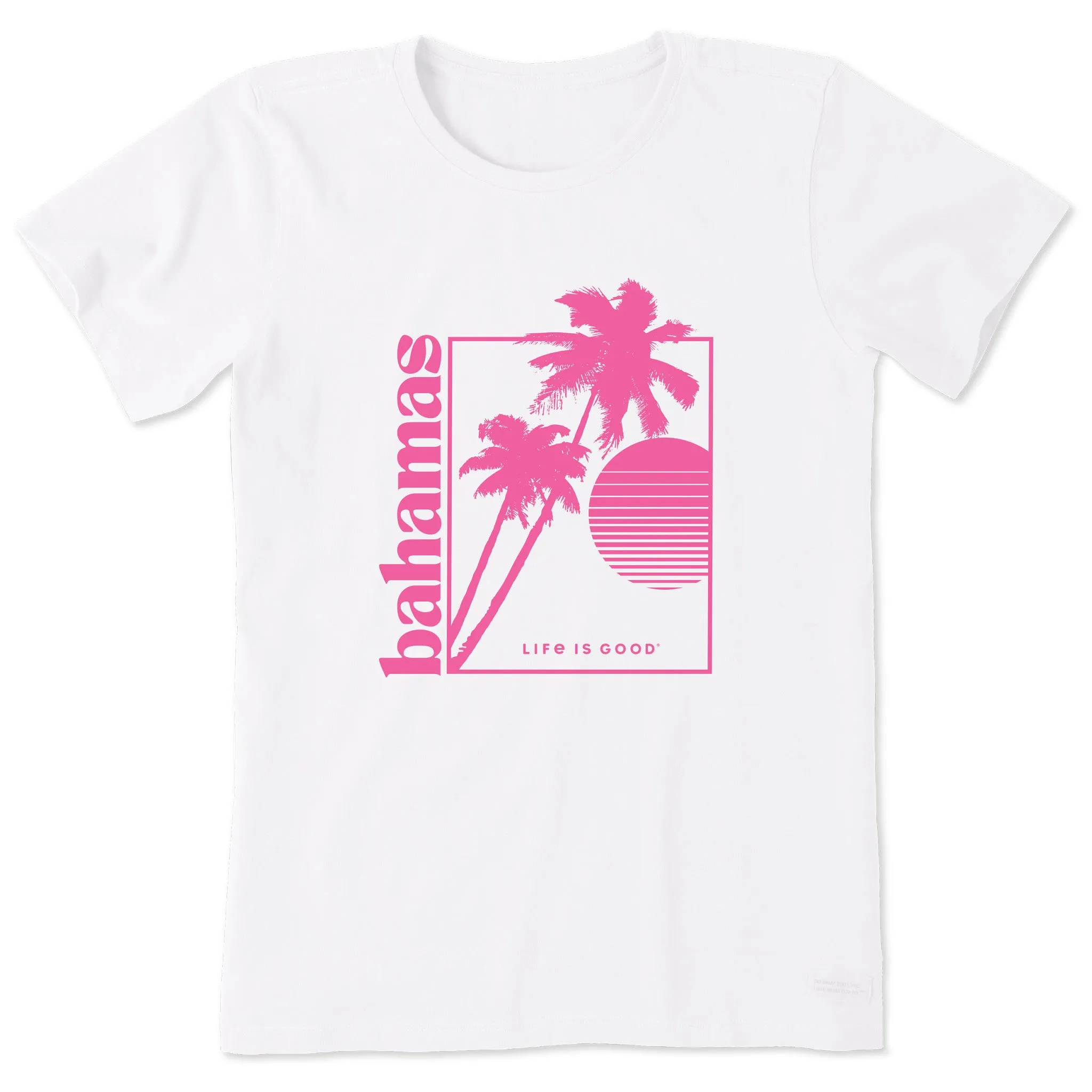 Women's Bahamas Sunset Short Sleeve Crusher Tee Life is Good