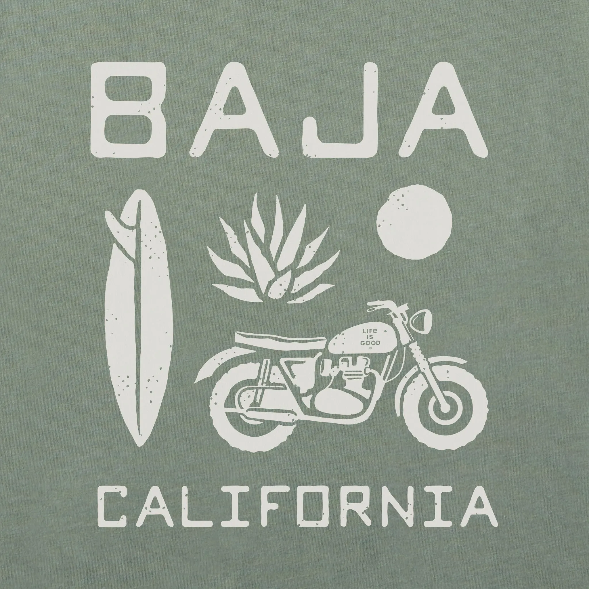 Women's Baja California Short Sleeve Crusher Boxy Tee Life is Good