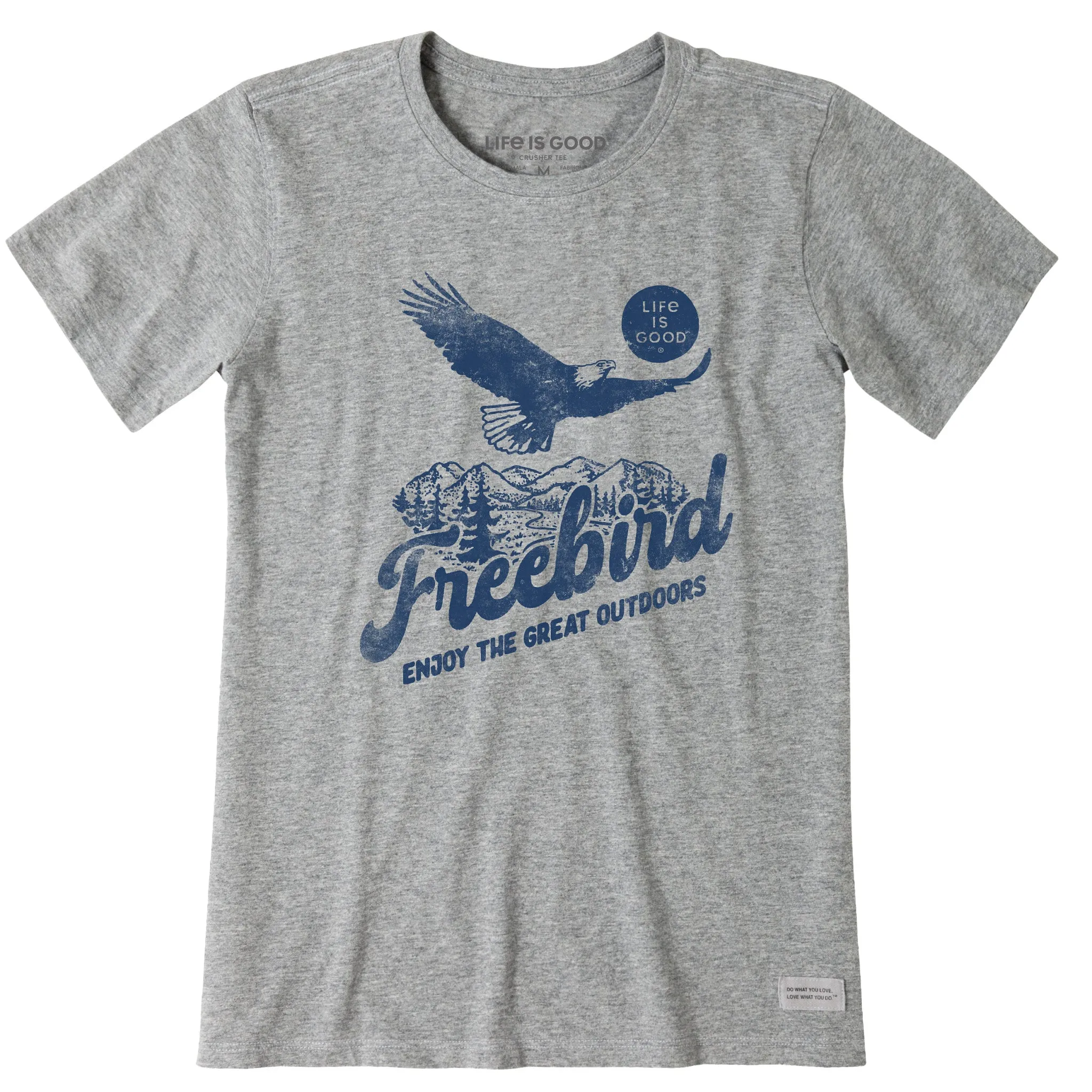 Women's Bald Eagle Freebird Short Sleeve Tee Life is Good
