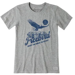 Women's Bald Eagle Freebird Short Sleeve Tee Life is Good