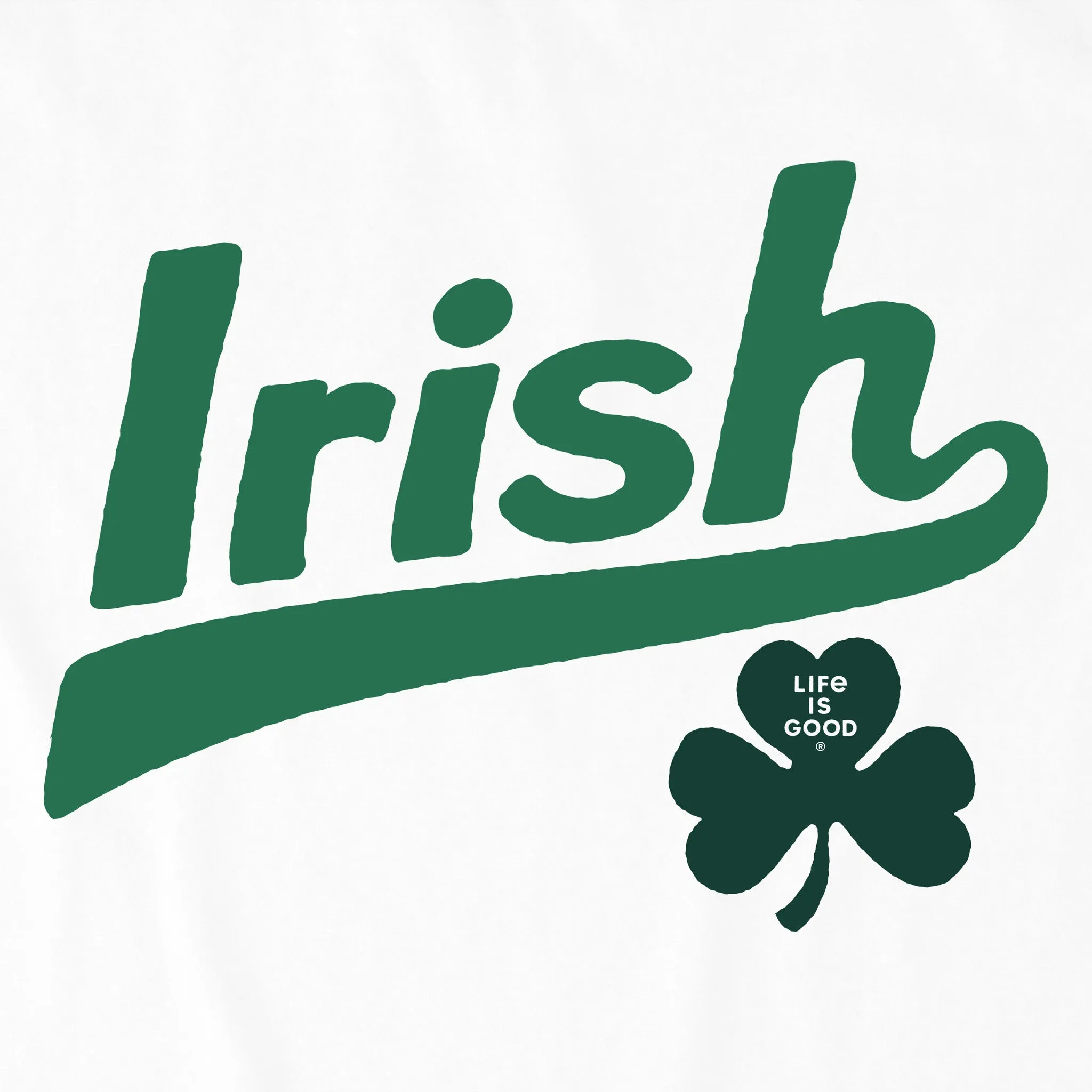 Women's Ballyard Irish Clover Short Sleeve Crusher Boxy Tee Life is Good