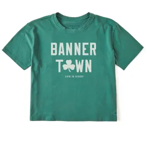 Women's Banner Town Short Sleeve Crusher Boxy Tee Life is Good
