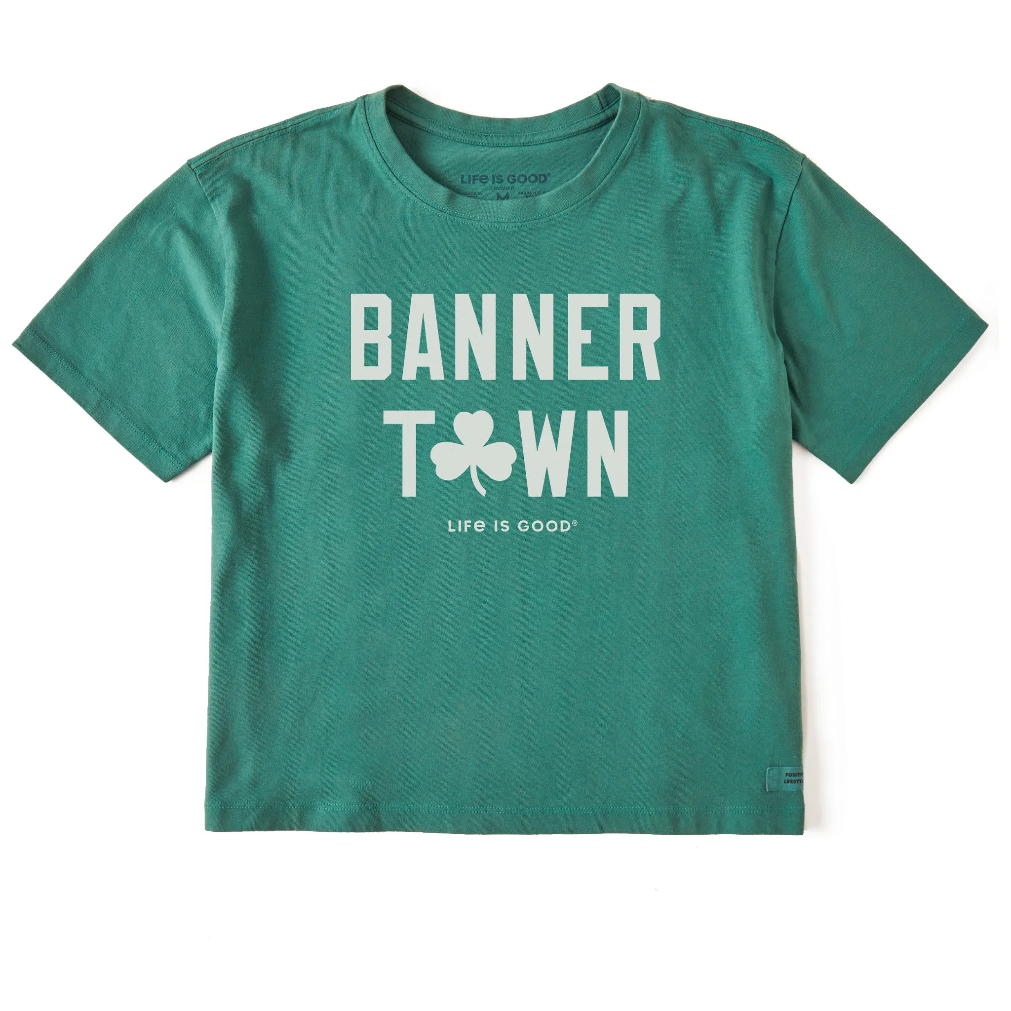 Women's Banner Town Short Sleeve Crusher Boxy Tee Life is Good