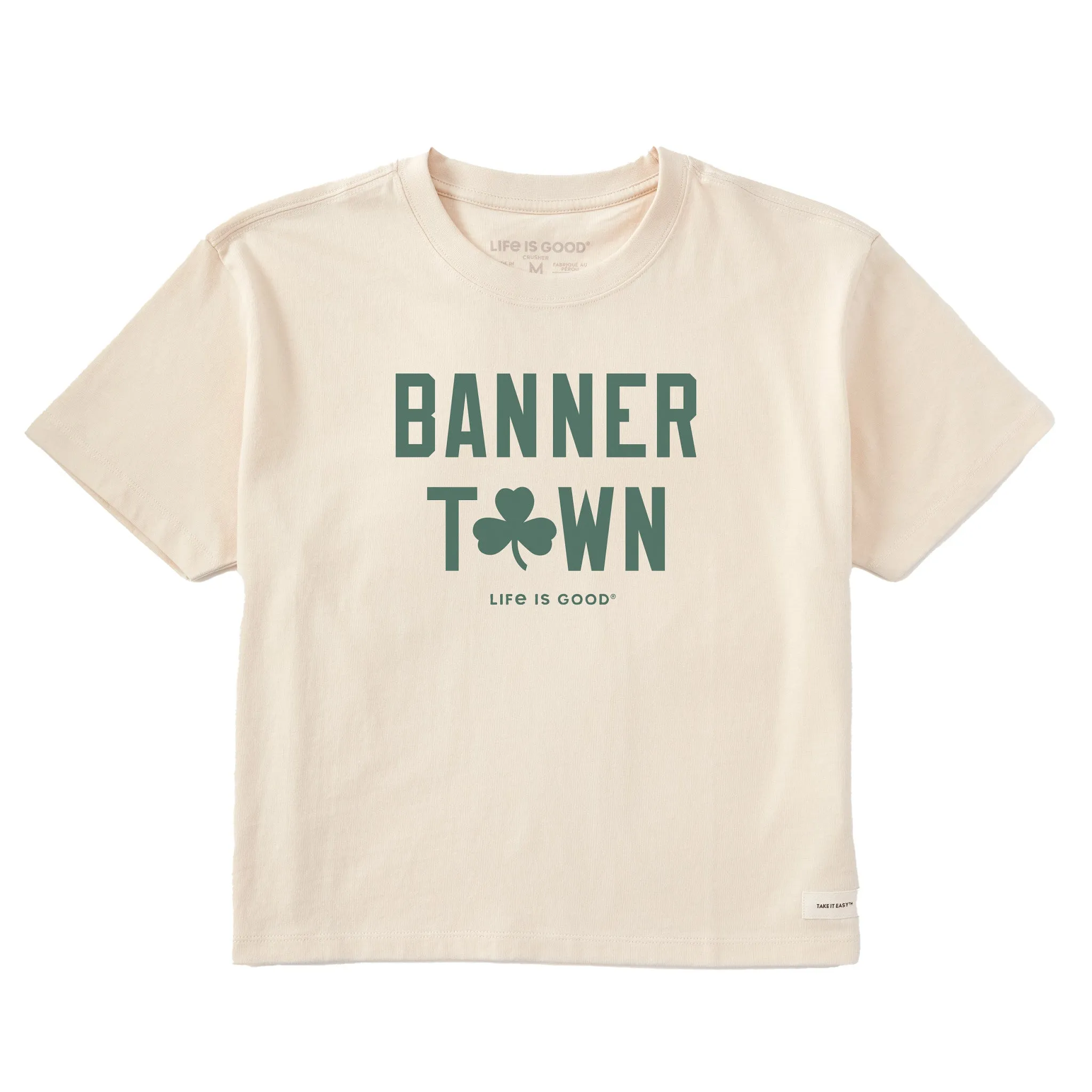 Women's Banner Town Short Sleeve Crusher Boxy Tee Life is Good