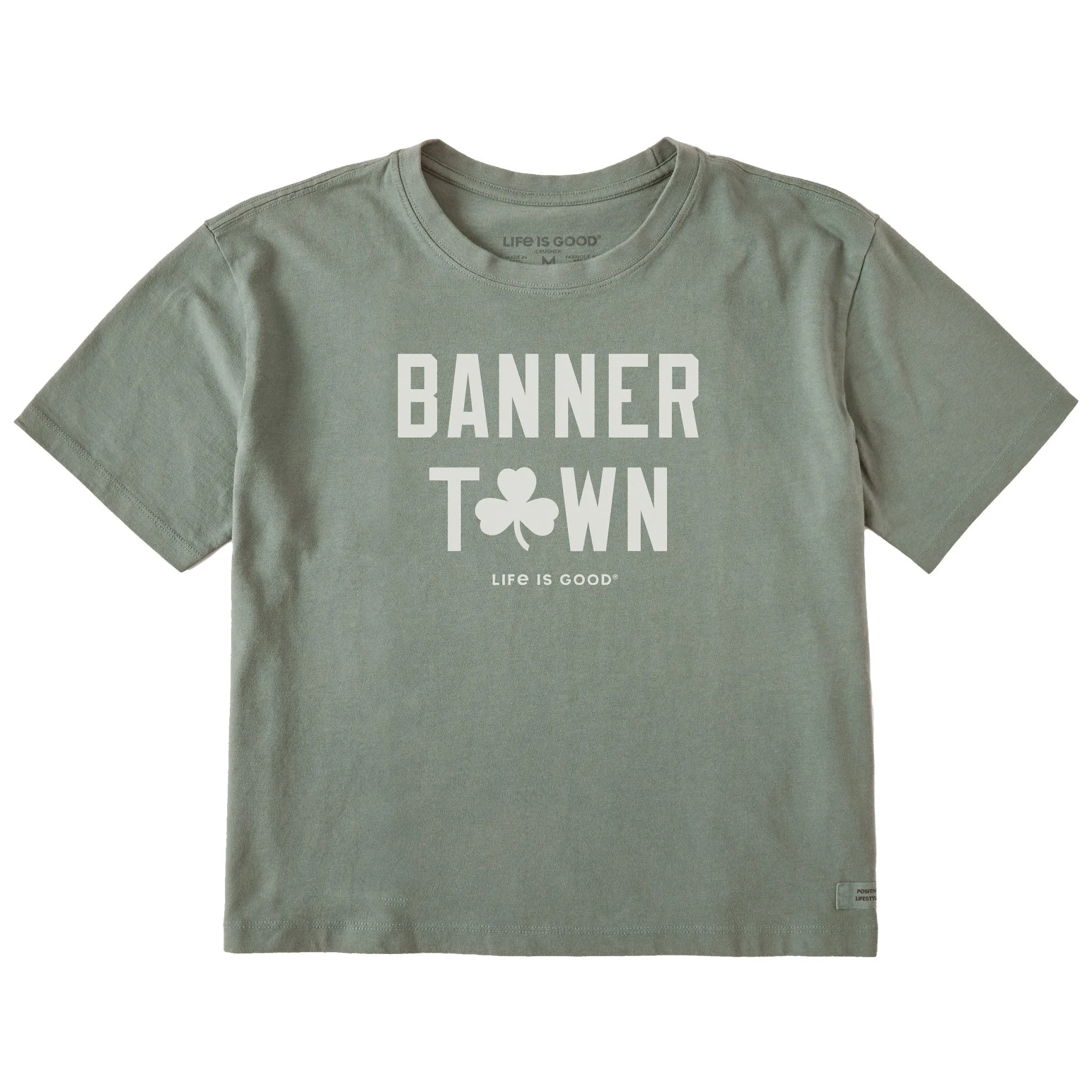 Women's Banner Town Short Sleeve Crusher Boxy Tee Life is Good
