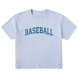 Women's Baseball Arch Short Sleeve Crusher Boxy Tee Life is Good