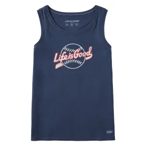 Women's Baseball Ballyard Crusher Tank Life is Good
