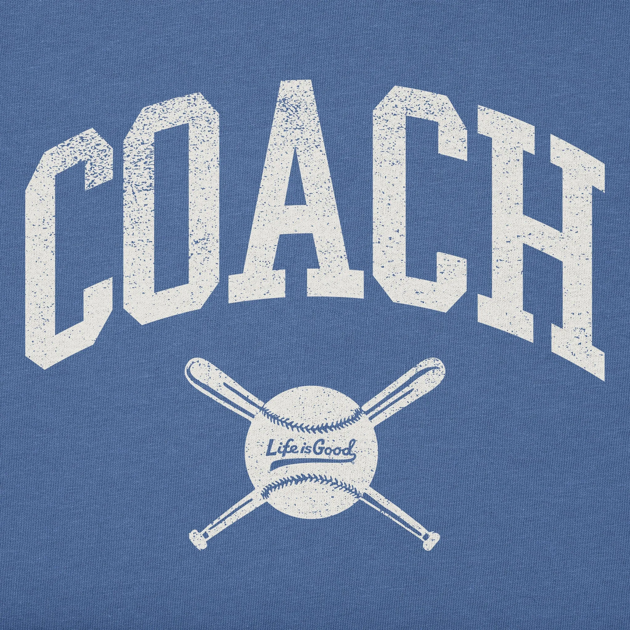 Women's Baseball Coach Short Sleeve Tee Life is Good