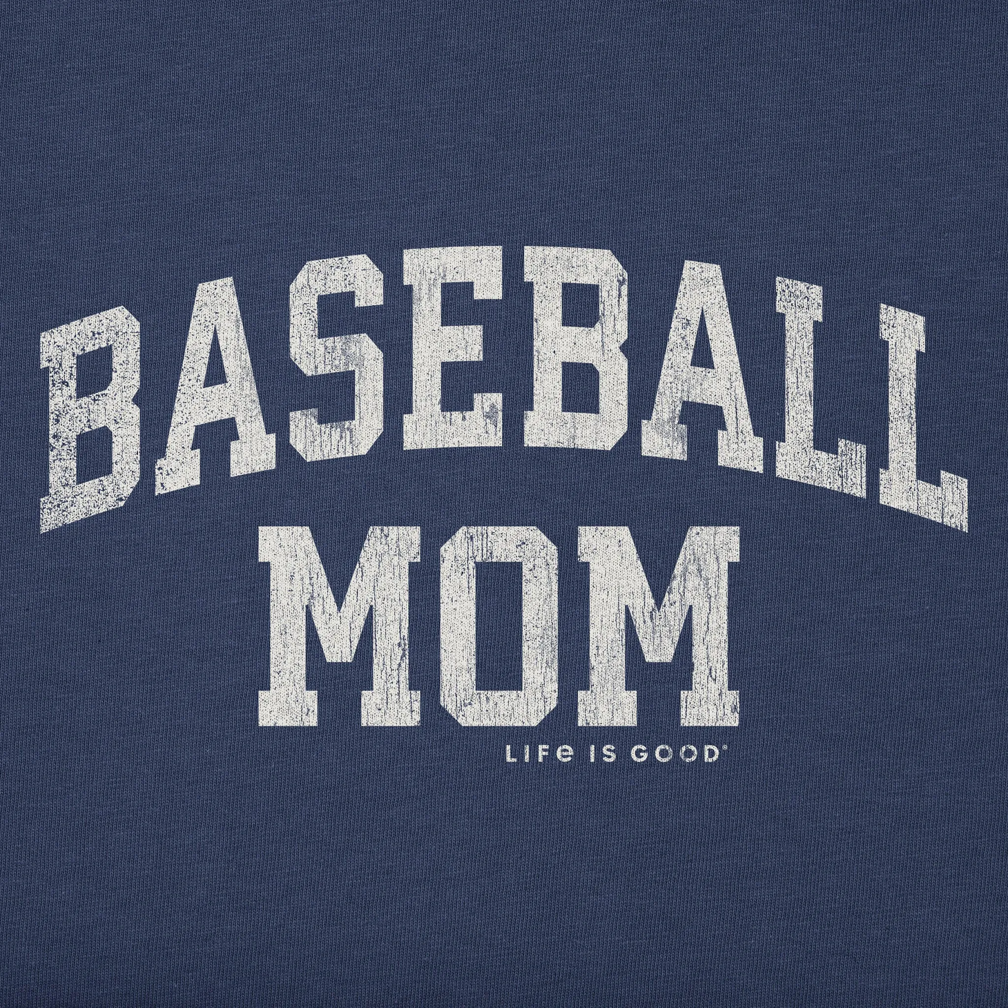 Women's Baseball Mom Arch Short Sleeve Tee Life is Good