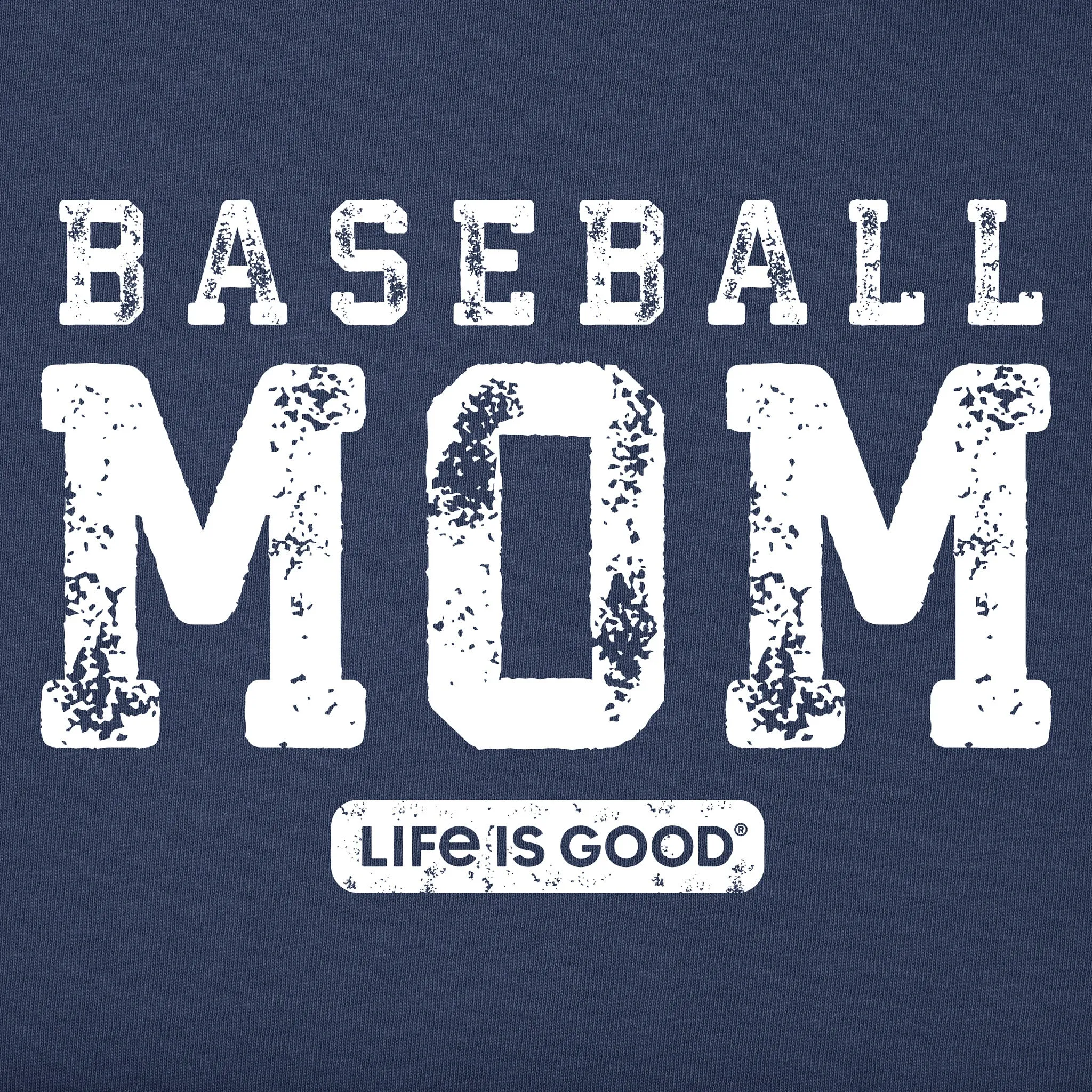 Women's Baseball Mom Athletic Short Sleeve Vee Life is Good
