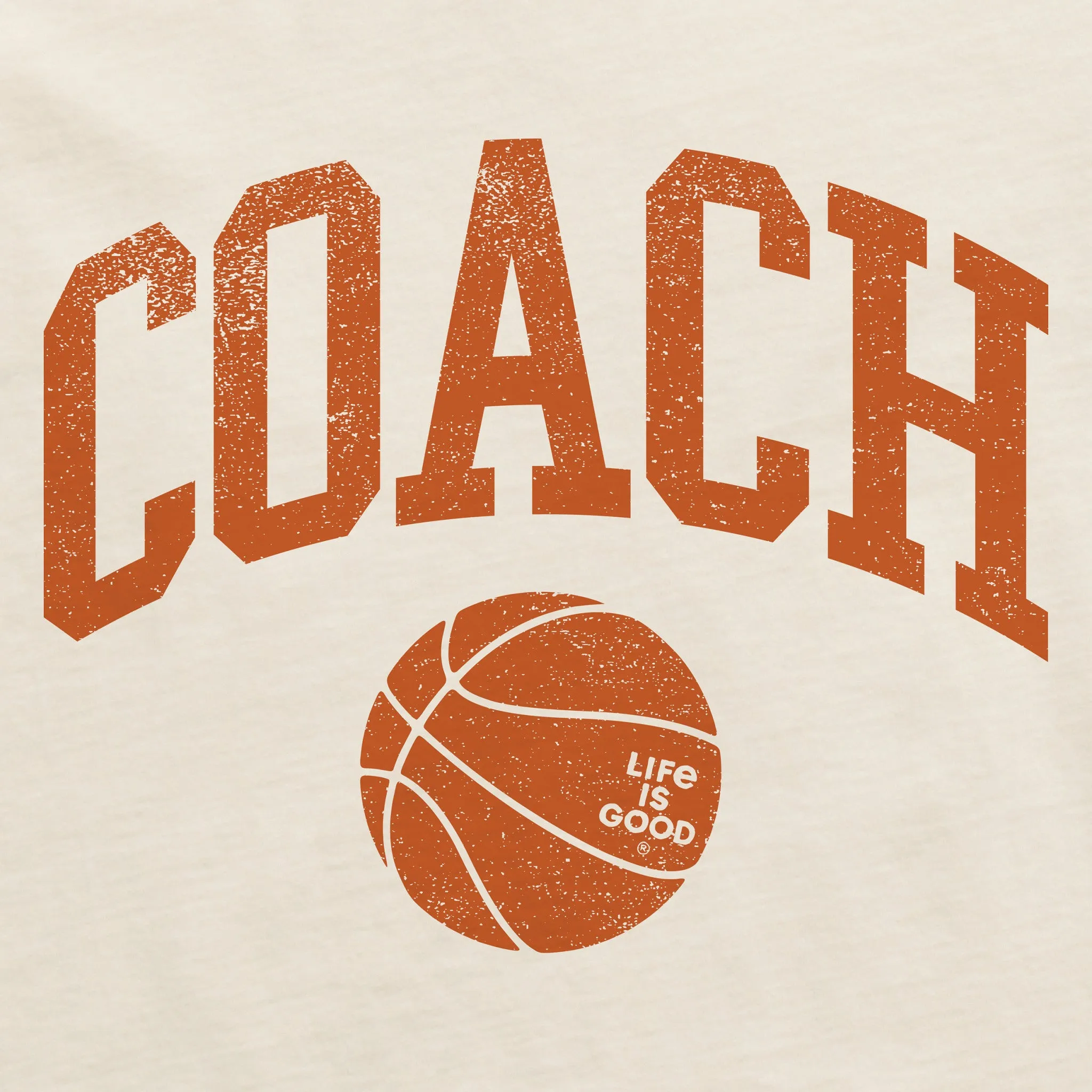 Women's Basketball Coach Short Sleeve Crusher Boxy Tee Life is Good