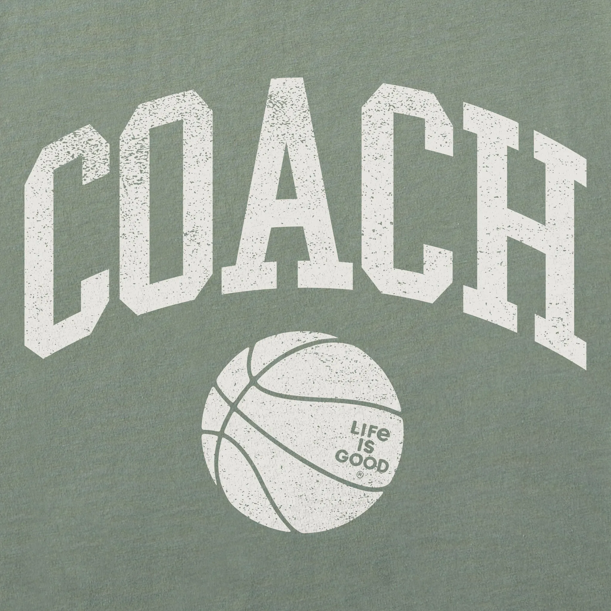 Women's Basketball Coach Short Sleeve Crusher Tee Life is Good