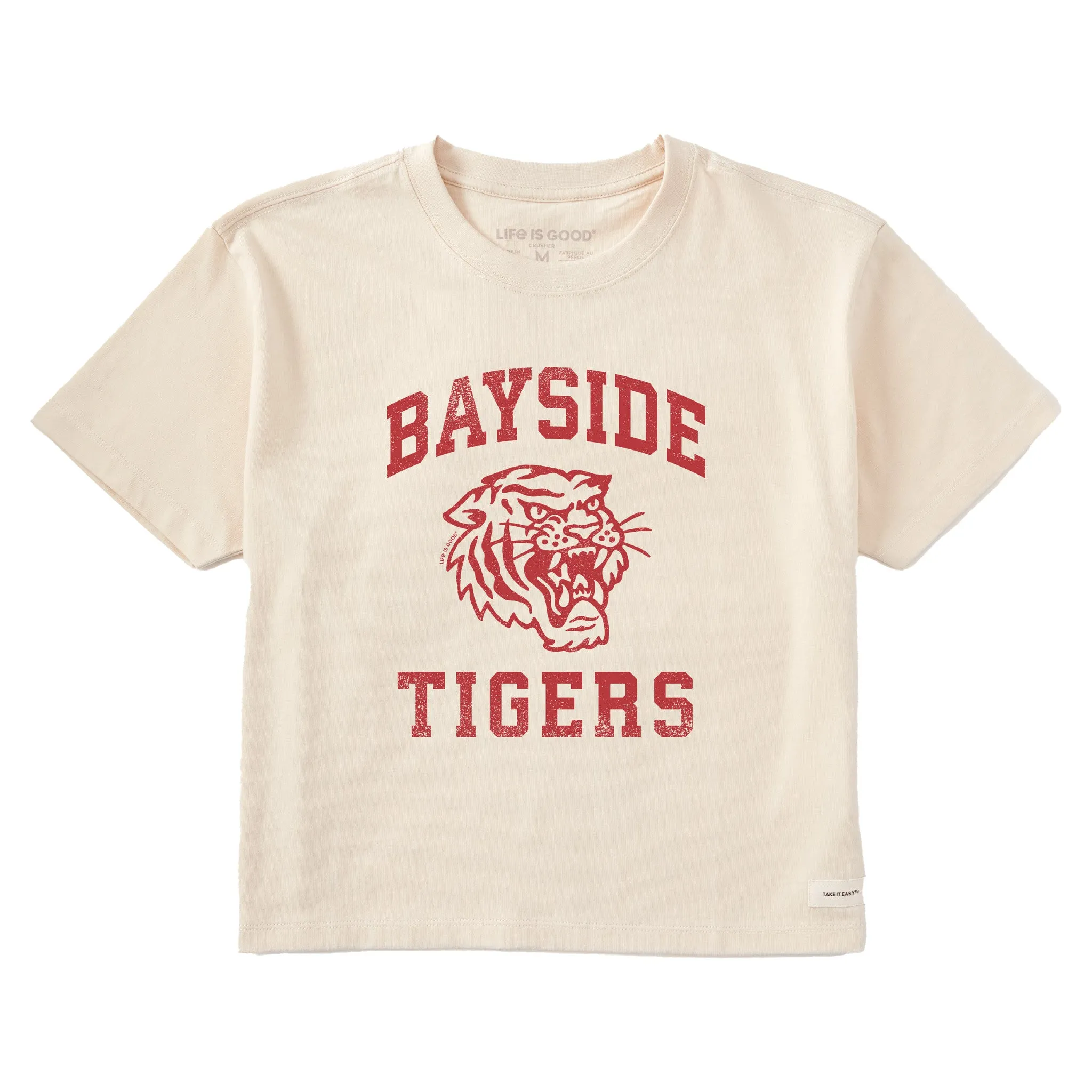 Women's Bayside Tigers Short Sleeve Crusher Boxy Tee Life is Good