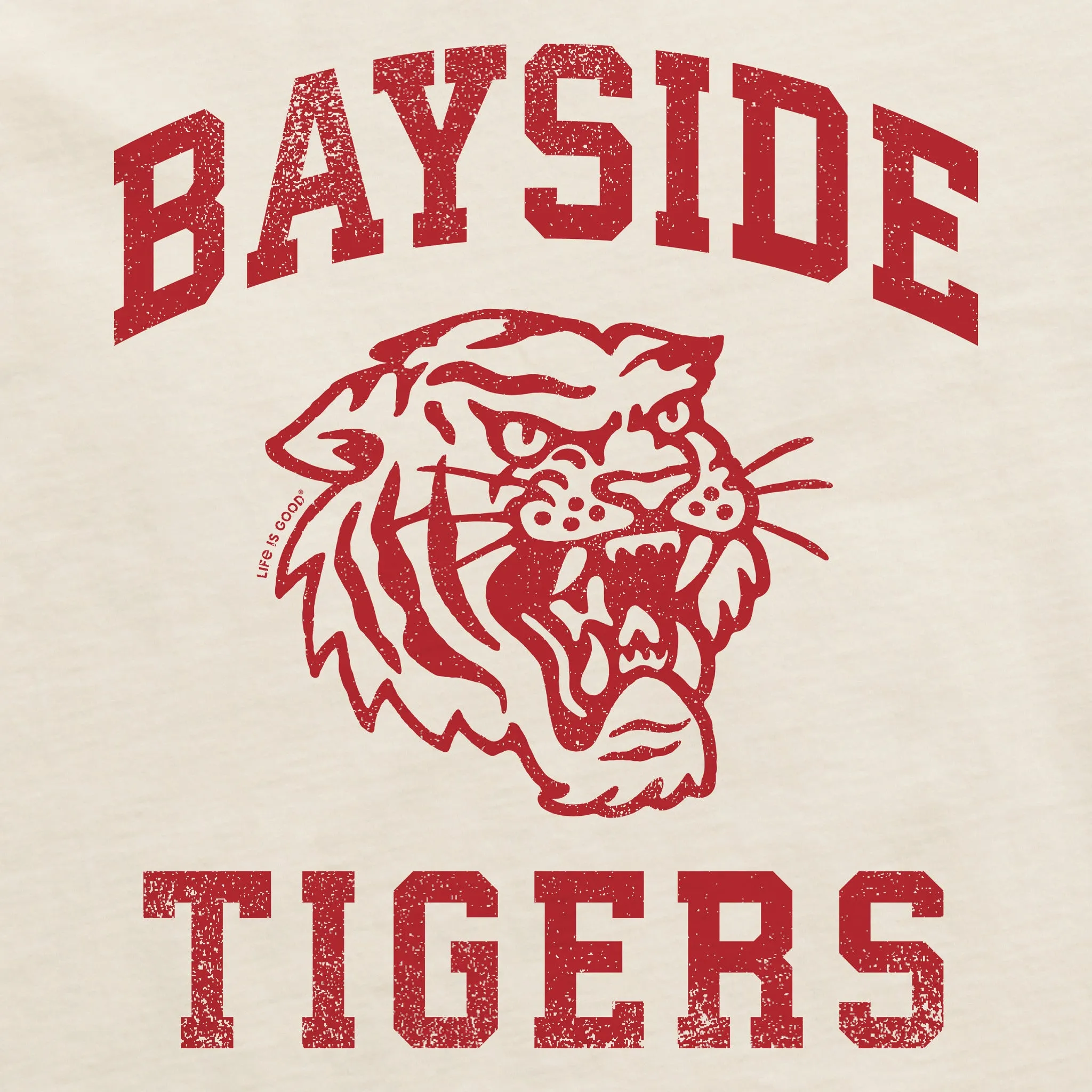Women's Bayside Tigers Short Sleeve Crusher Boxy Tee Life is Good