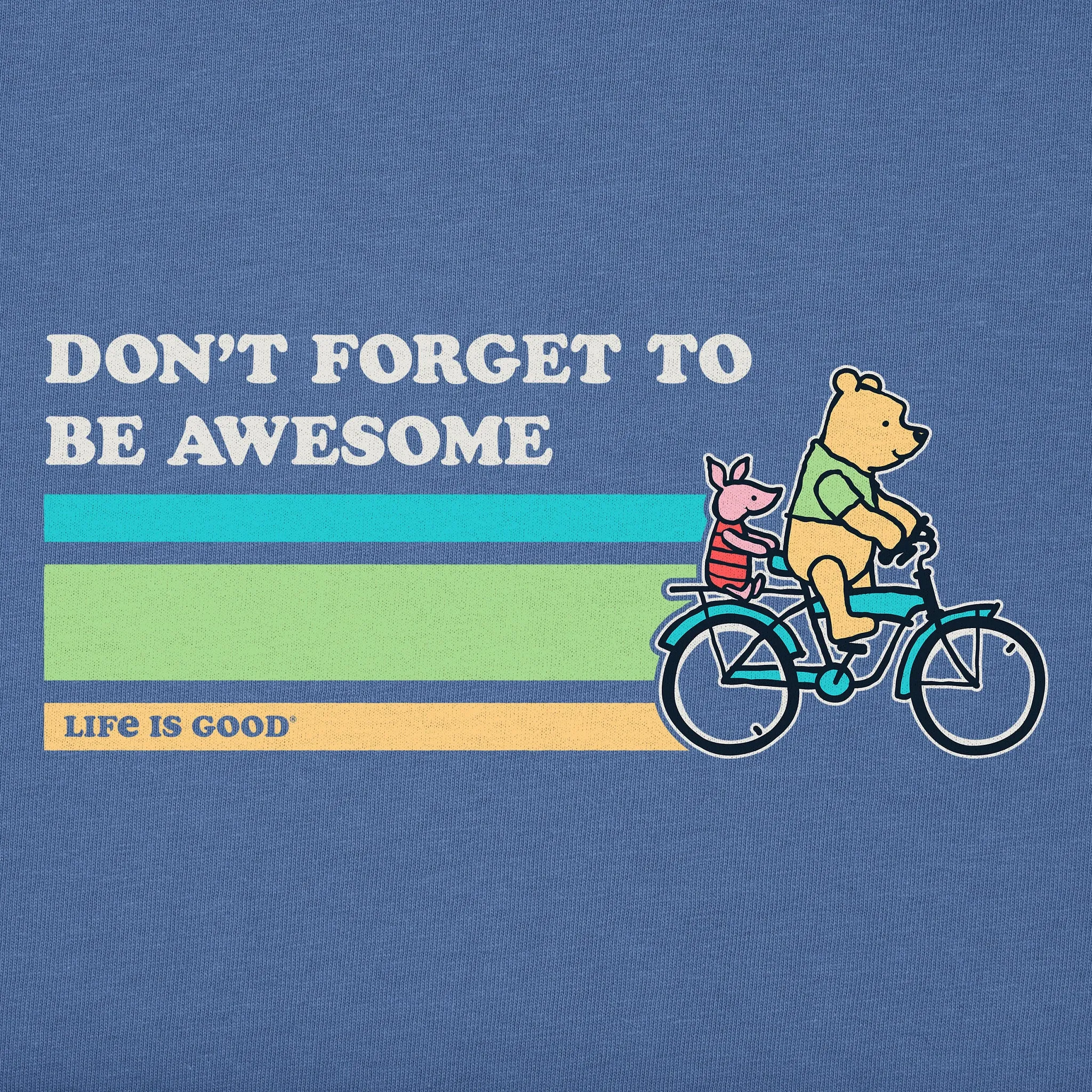 Women's Be Awesome Winnie & P Bike Short Sleeve Tee Life is Good