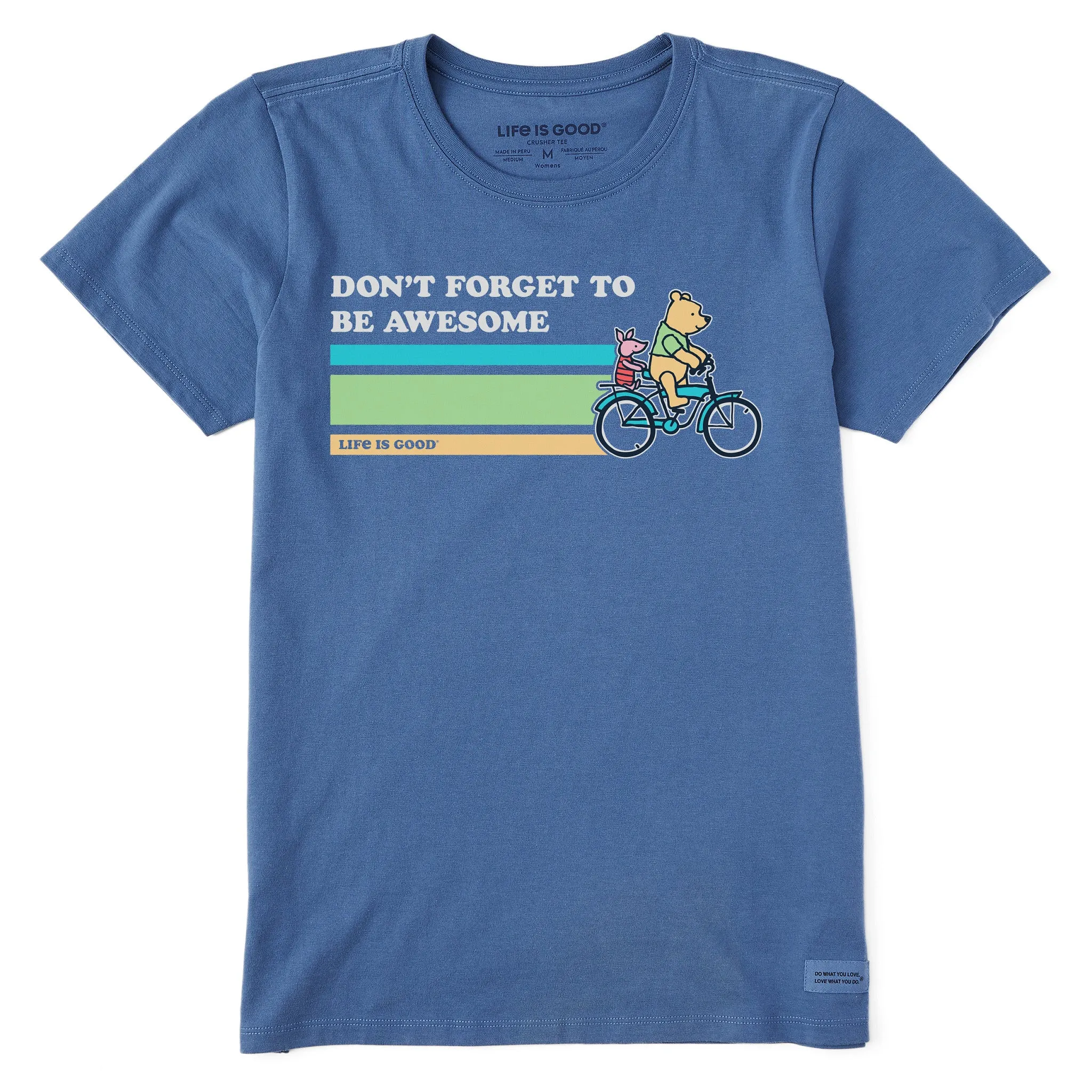 Women's Be Awesome Winnie & P Bike Short Sleeve Tee Life is Good