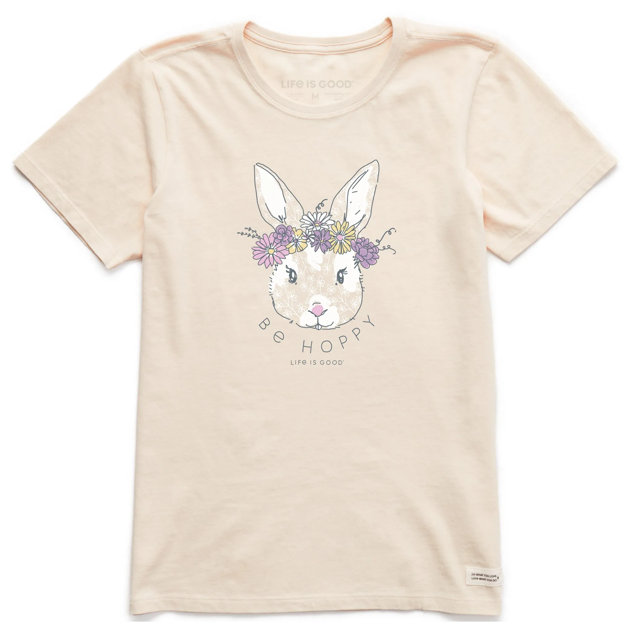 Women's Be Hoppy Flower Crown Short Sleeve Crusher Tee Life is Good