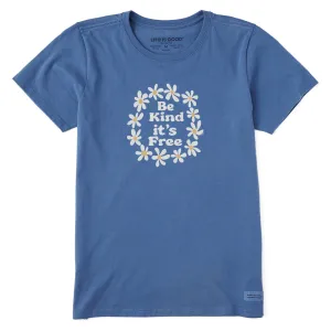 Women's Be Kind It's Free Short Sleeve Crusher Tee Life is Good