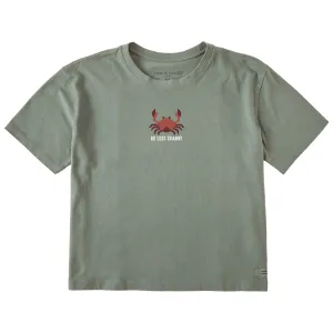 Women's Be less Crabby Mini Short Sleeve Crusher Boxy Tee Life is Good