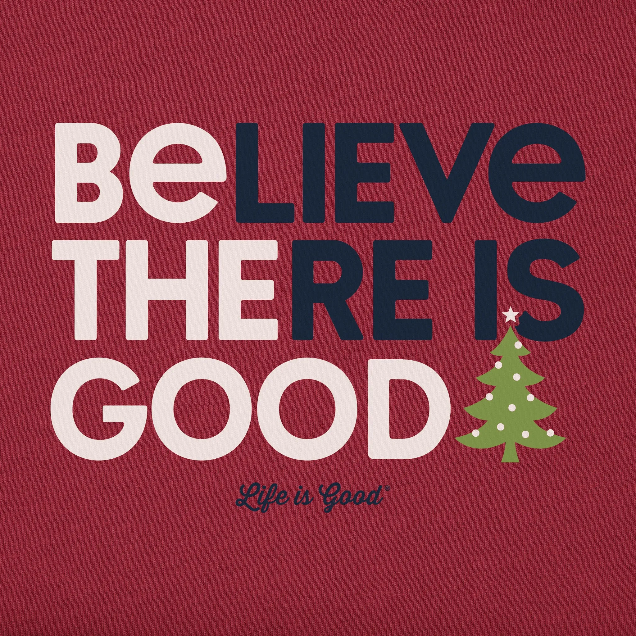 Women's Be the Good Tree Long Sleeve Crusher Vee Life is Good