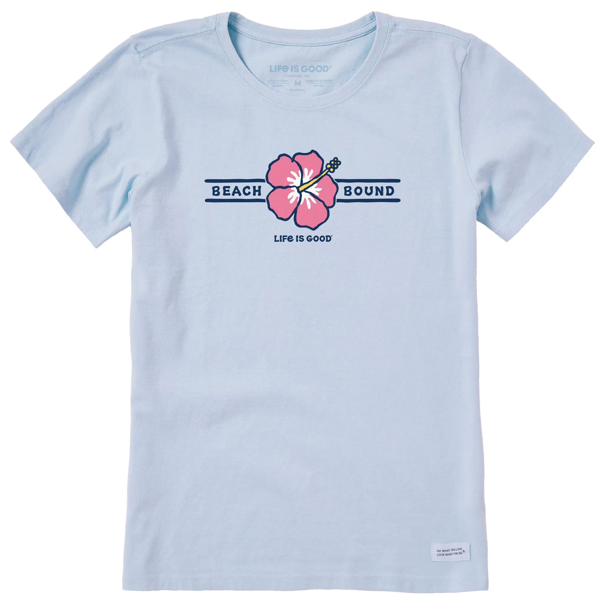 Women's Beach Bound Flower Short Sleeve Crusher Tee Life is Good