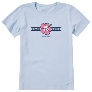 Women's Beach Bound Flower Short Sleeve Crusher Tee Life is Good