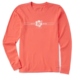 Women's Beach Bound Stripe Long Sleeve Crusher Tee Life is Good