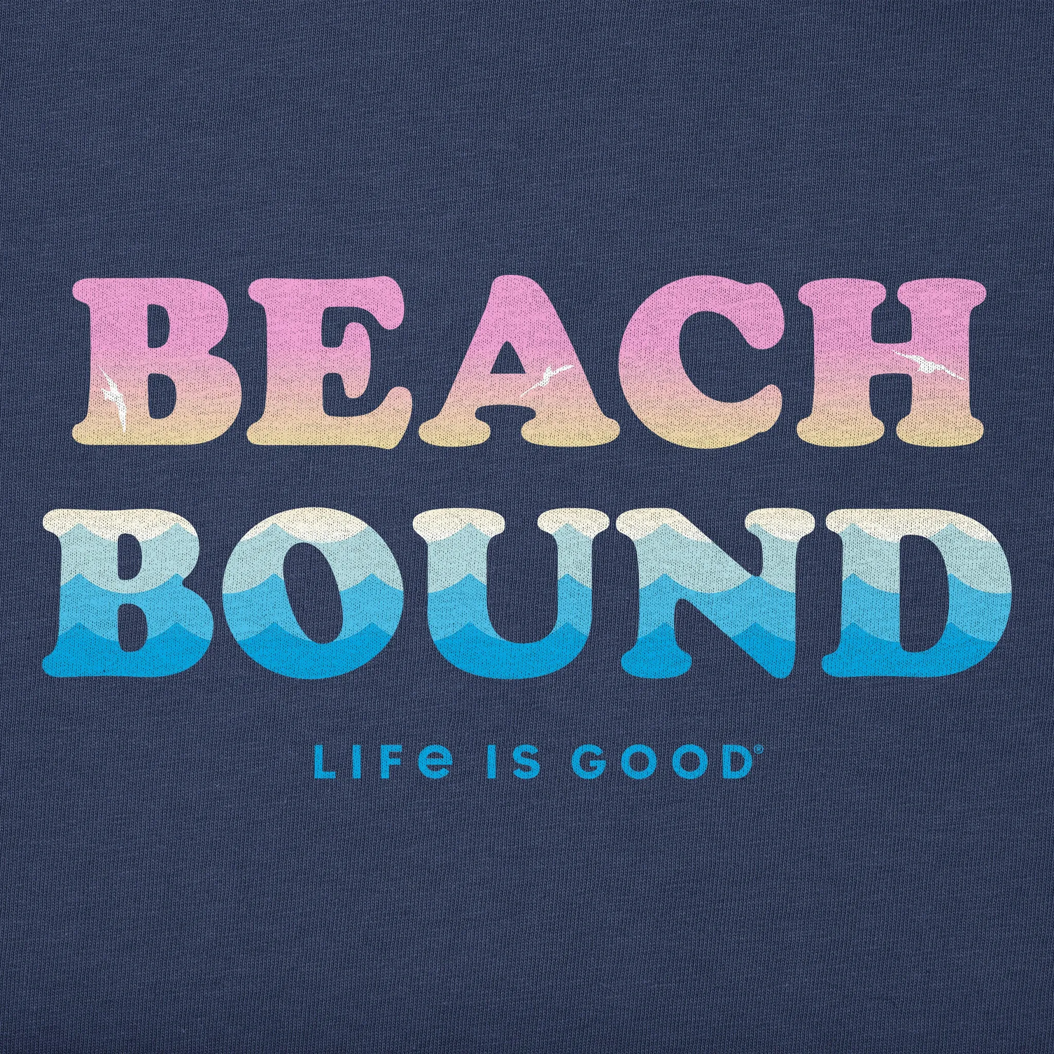 Women's Beach Bound Sunset Short Sleeve Crusher Boxy Tee Life is Good