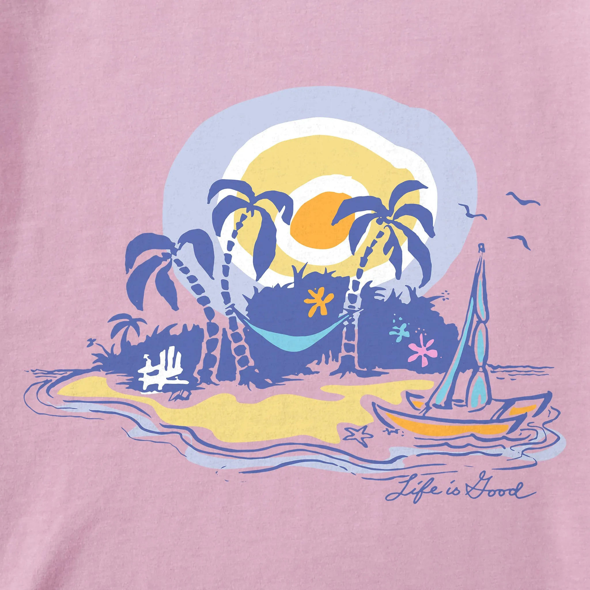 Women's Beach Oasis Short Sleeve Crusher Tee Life is Good