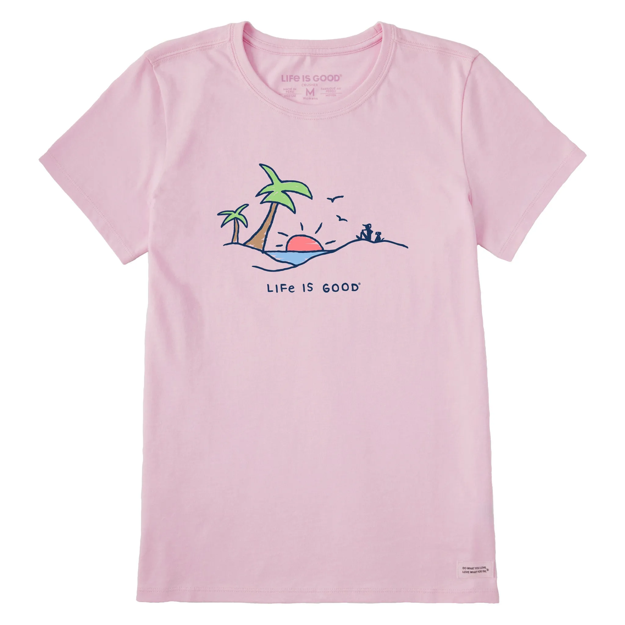 Women's Beach Palms Vista Short Sleeve Crusher Tee Life is Good