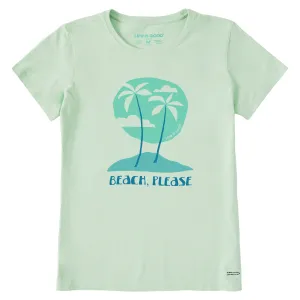 Women's Beach Please Palms Short Sleeve Tee Life is Good