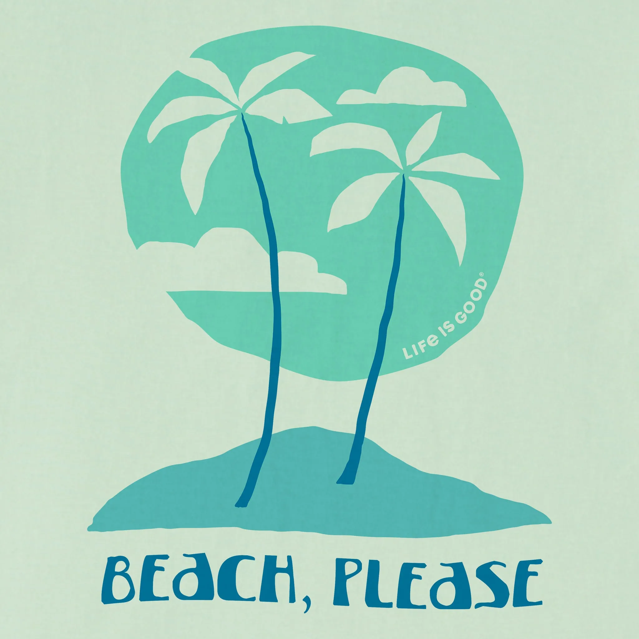 Women's Beach Please Palms Short Sleeve Tee Life is Good