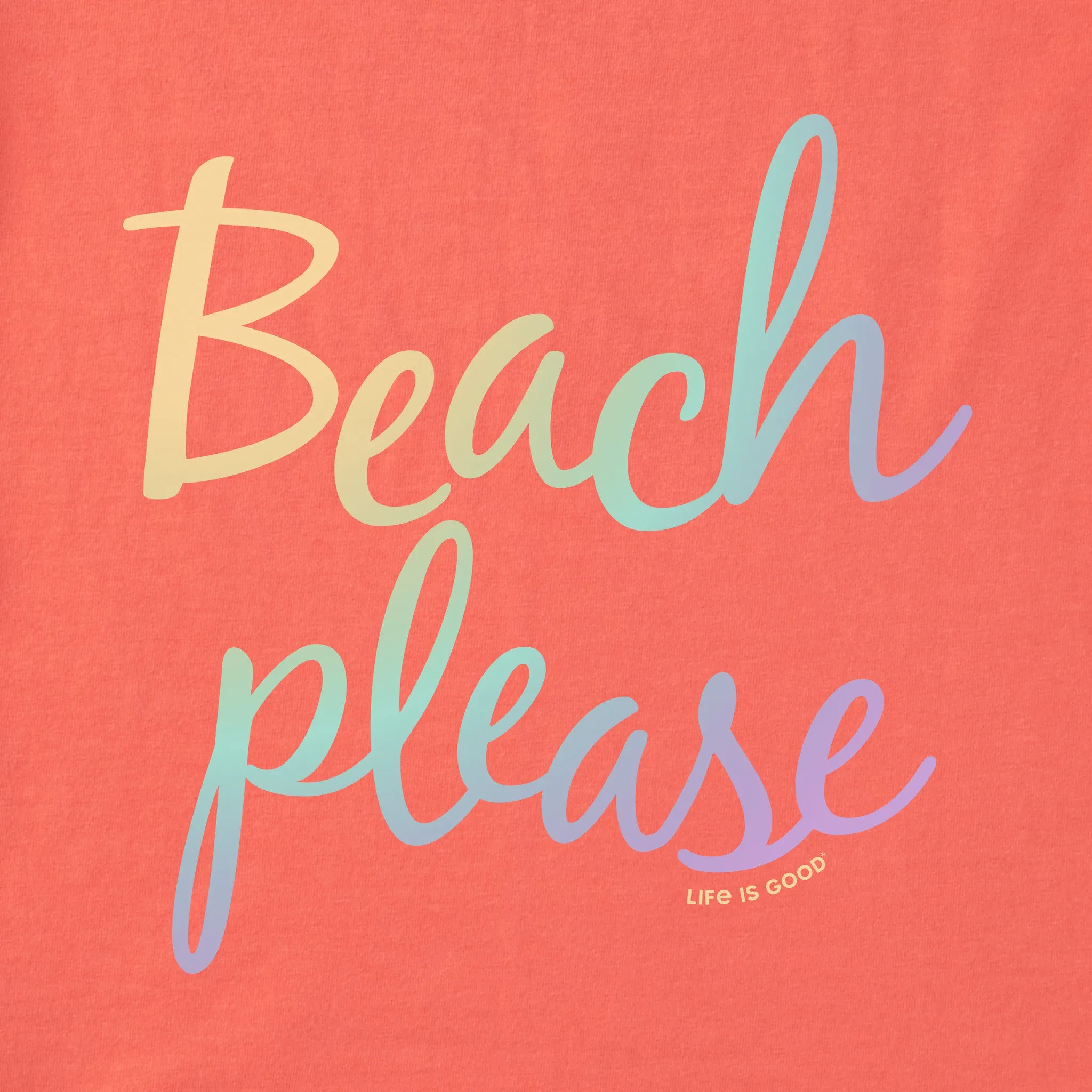 Women's Beach Please Short Sleeve Tee Life is Good