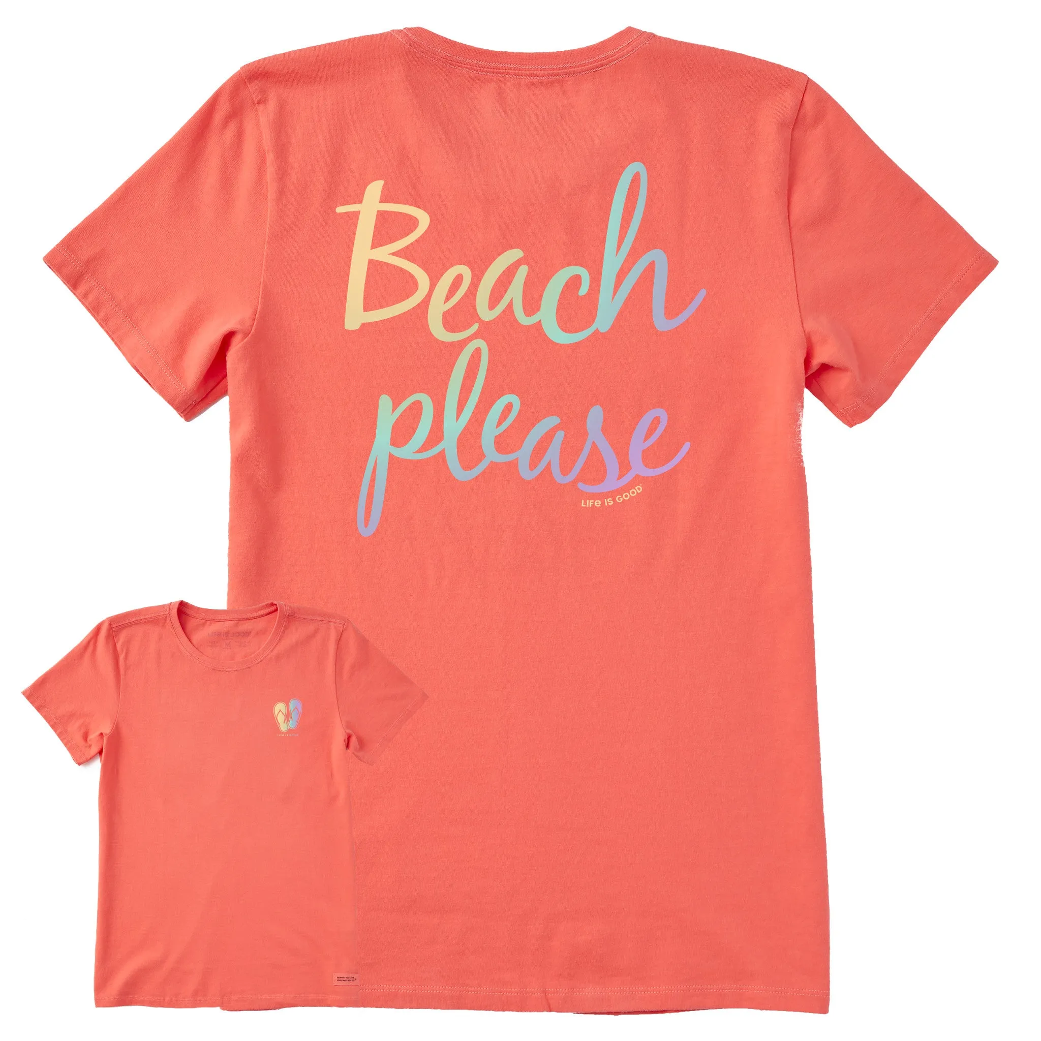 Women's Beach Please Short Sleeve Tee Life is Good