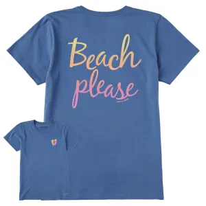 Women's Beach Please Short Sleeve Tee Life is Good