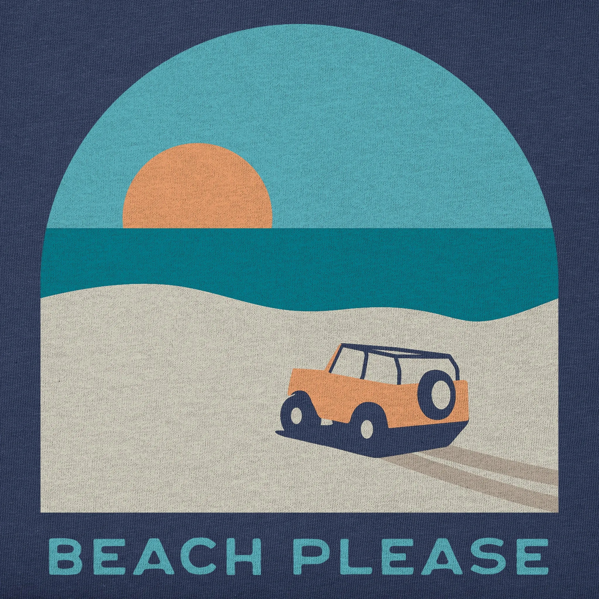 Women's Beach Please Truck Short Sleeve Crusher Boxy Tee Life is Good