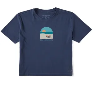 Women's Beach Please Truck Short Sleeve Crusher Boxy Tee Life is Good