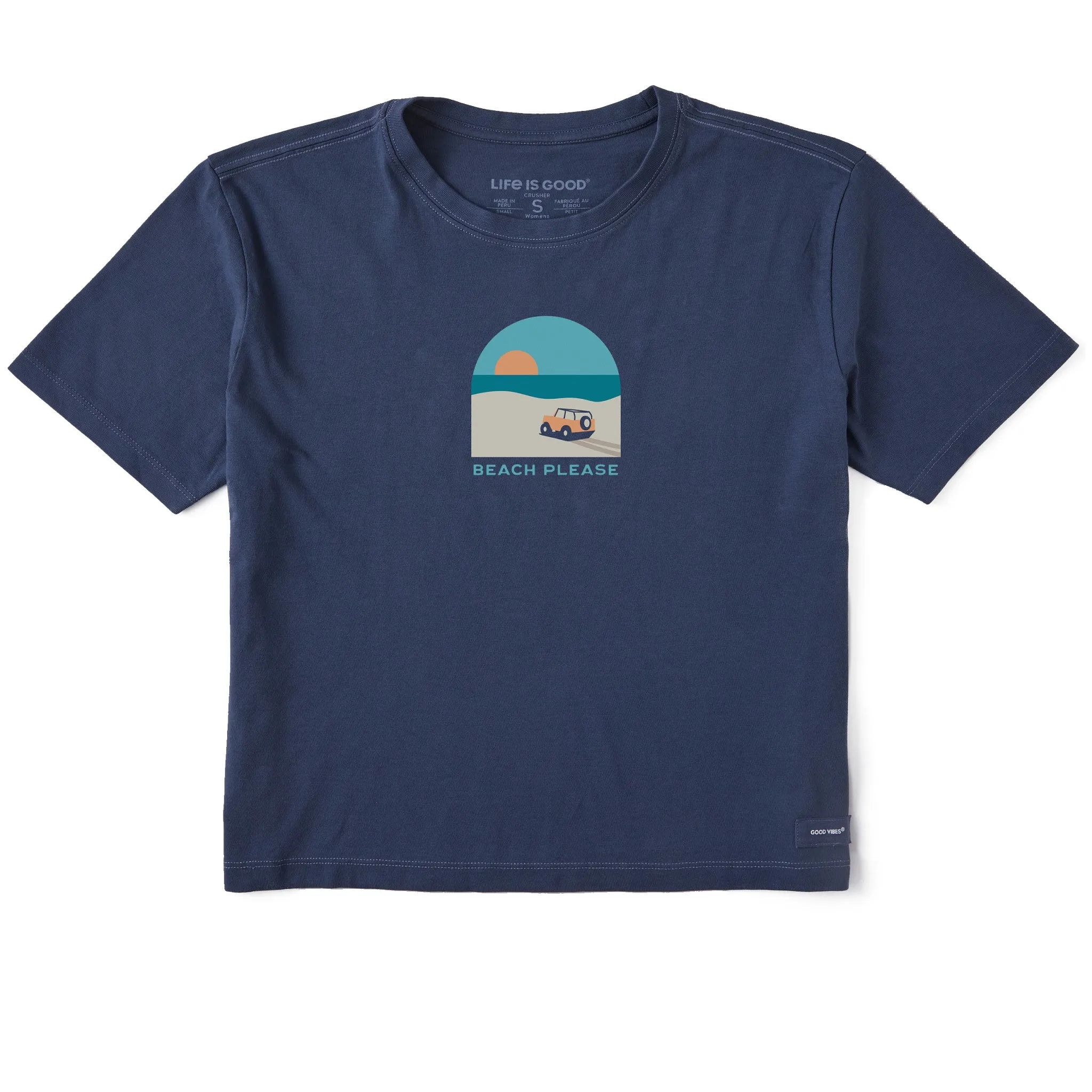 Women's Beach Please Truck Short Sleeve Crusher Boxy Tee Life is Good