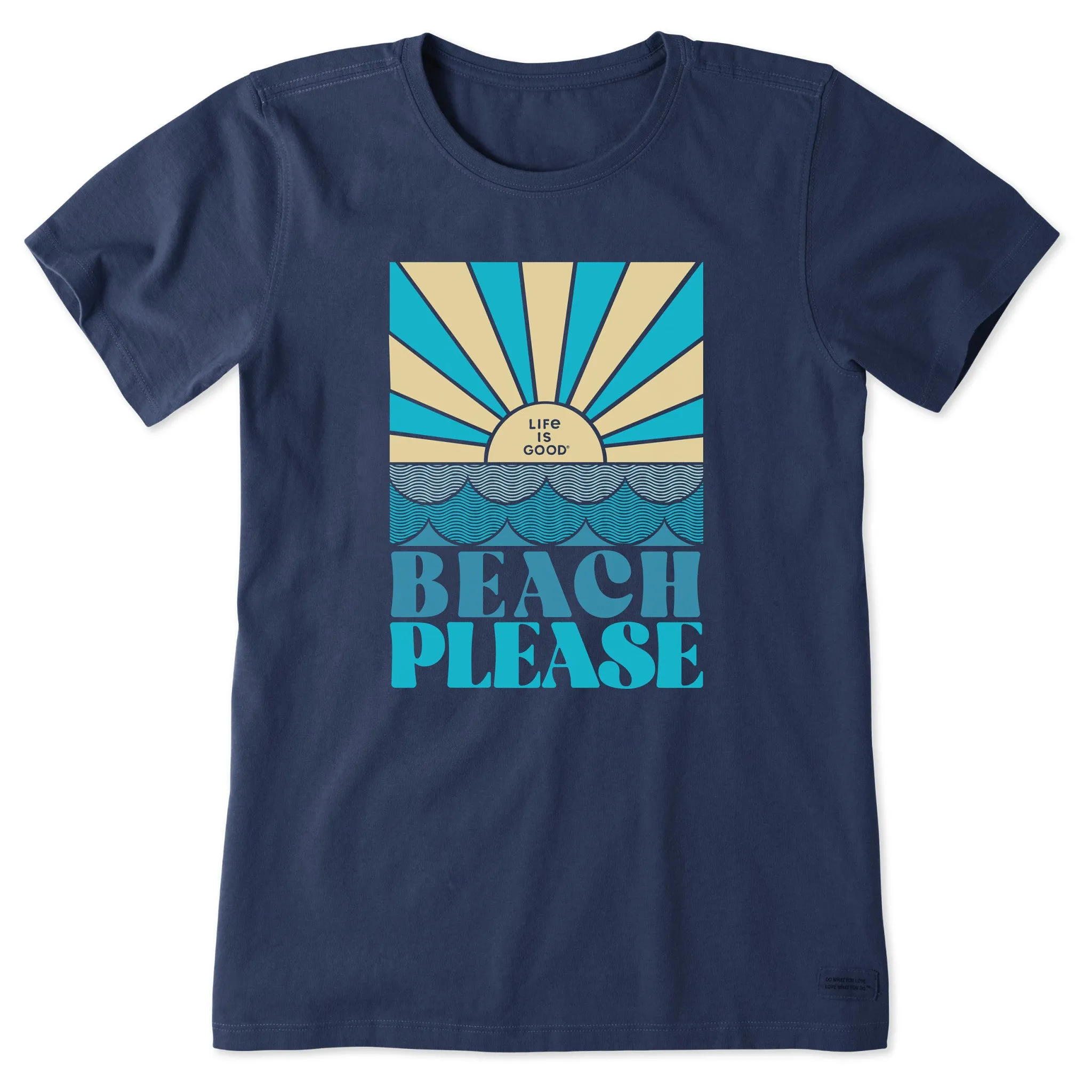 Women's Beach Please Waves Short Sleeve Tee Life is Good