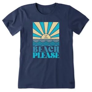 Women's Beach Please Waves Short Sleeve Tee Life is Good