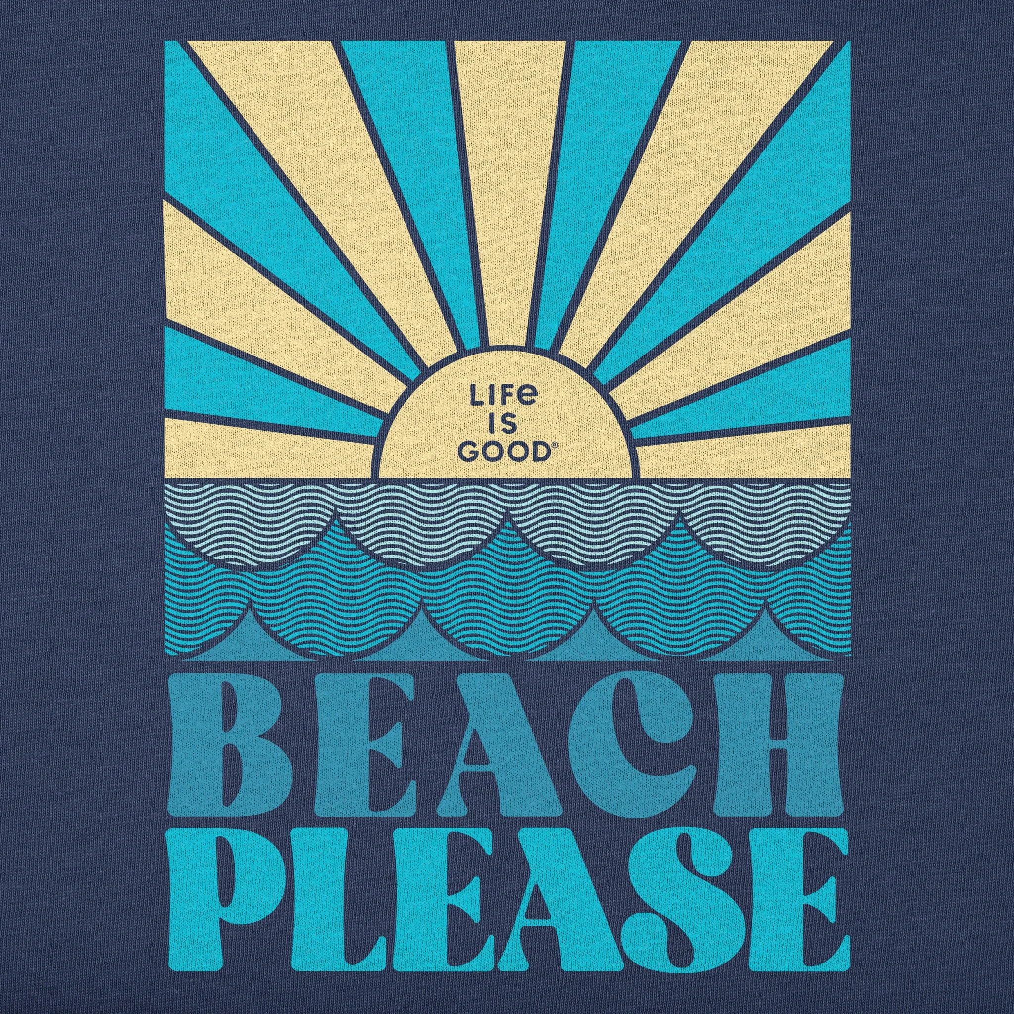 Women's Beach Please Waves Short Sleeve Tee Life is Good